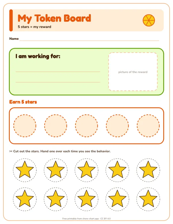 5-star token board